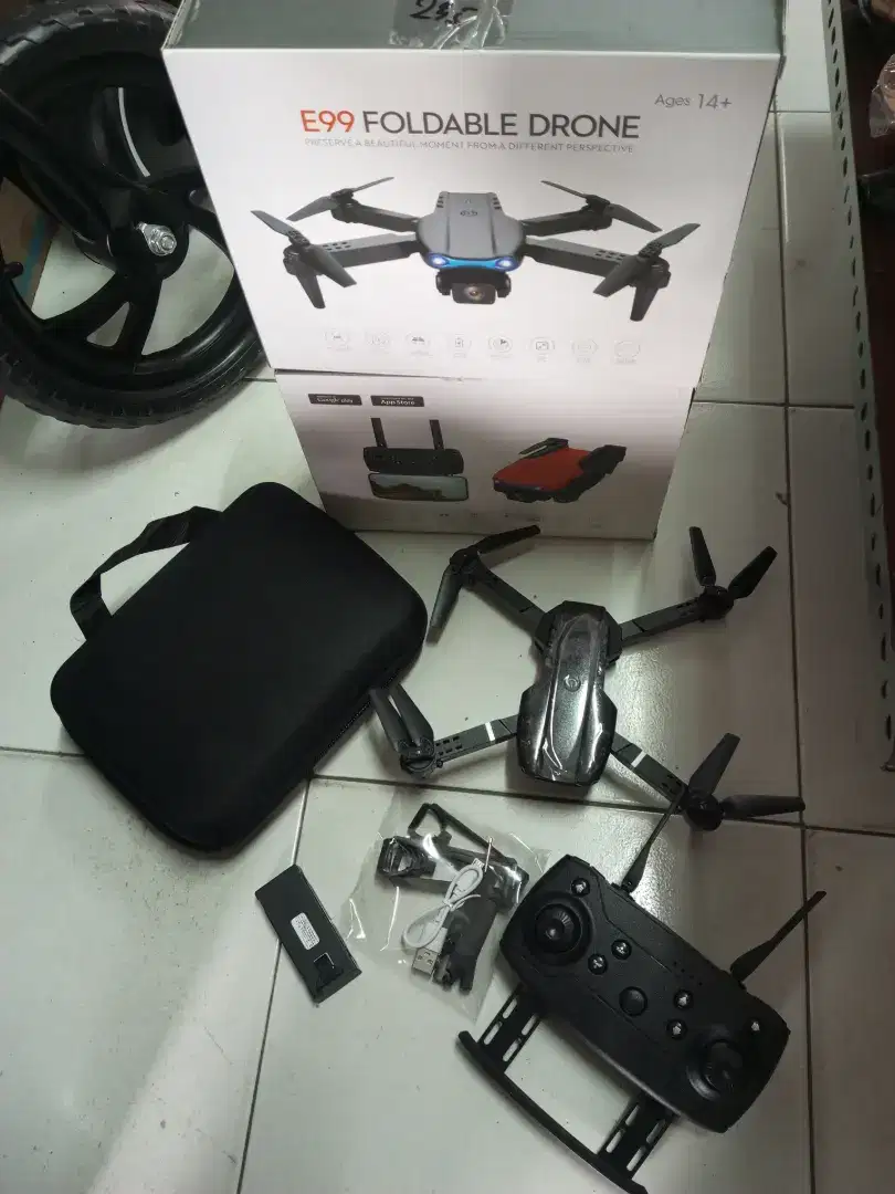 DRONE KAMERA E99 FOLDABLE PRO MAINAN ANAK