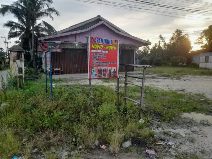 Jual cepat tanah pinggir jln lintas