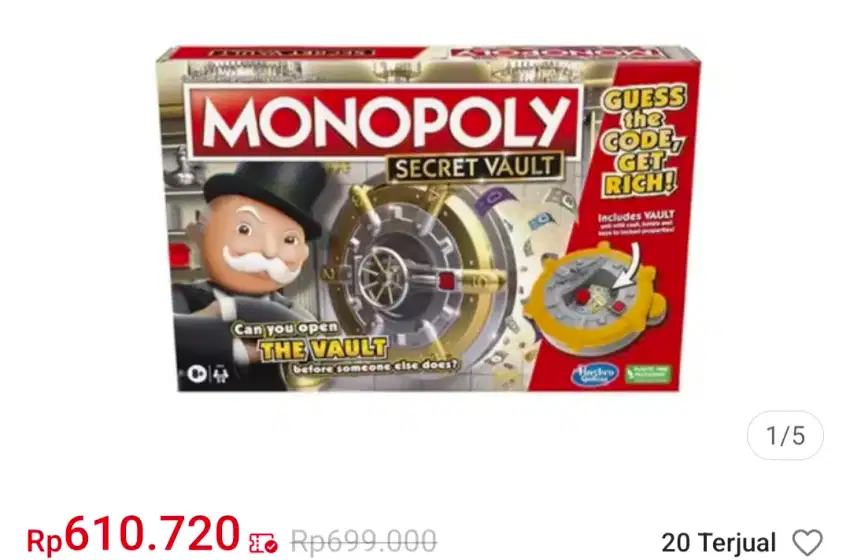 Jual monopoly secret Vault