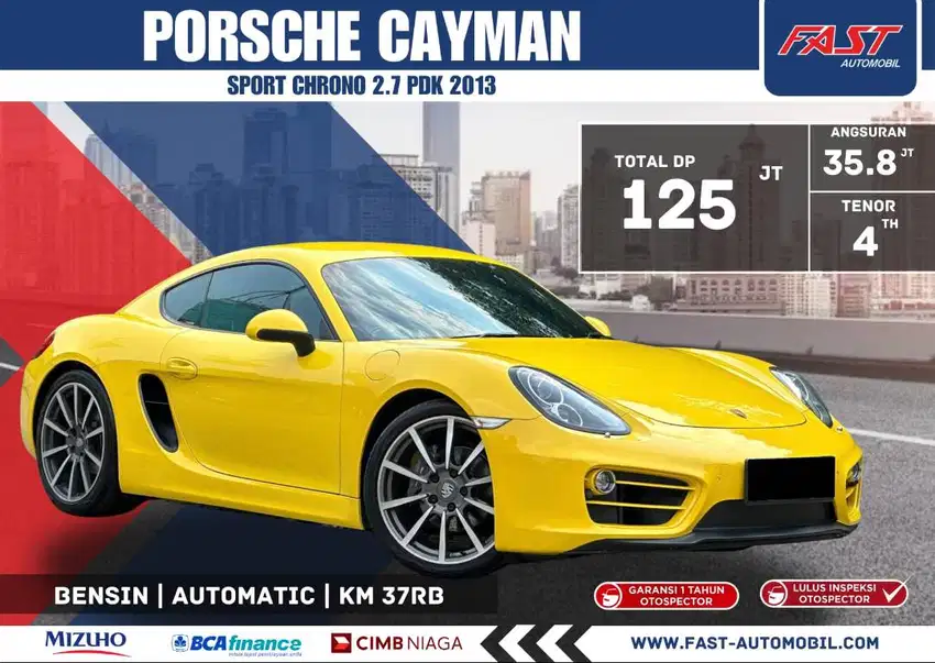 DP 125JT PORSCHE CAYMAN 2013 SPORT CHRONO 2.7 PDK LOW KM.37RB #F1ST