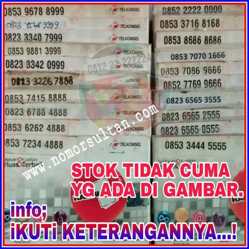 Nomor cantik kartu perdana telkomsel sas, harga beda2