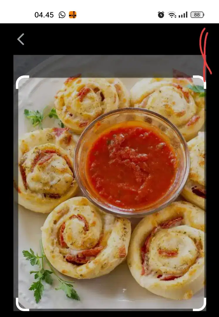 Roti pizza rolls