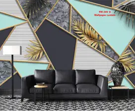 Wallpaper Dinding 3D Custom Desain Korden Gorden Vitrase