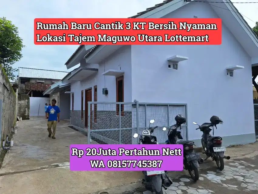 KONTRAKAN BARU CANTIK MAGUWO 3 KT UTARA LOTTEMART 22JUTA