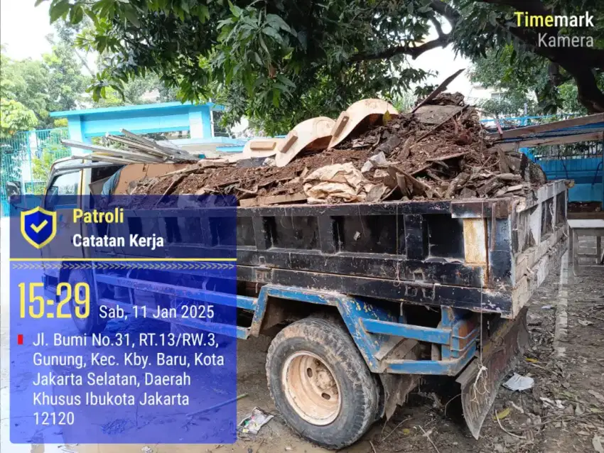 Jasa buang sampah puing