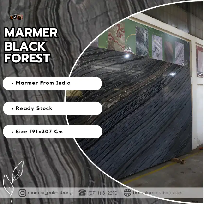 Marmer black forest