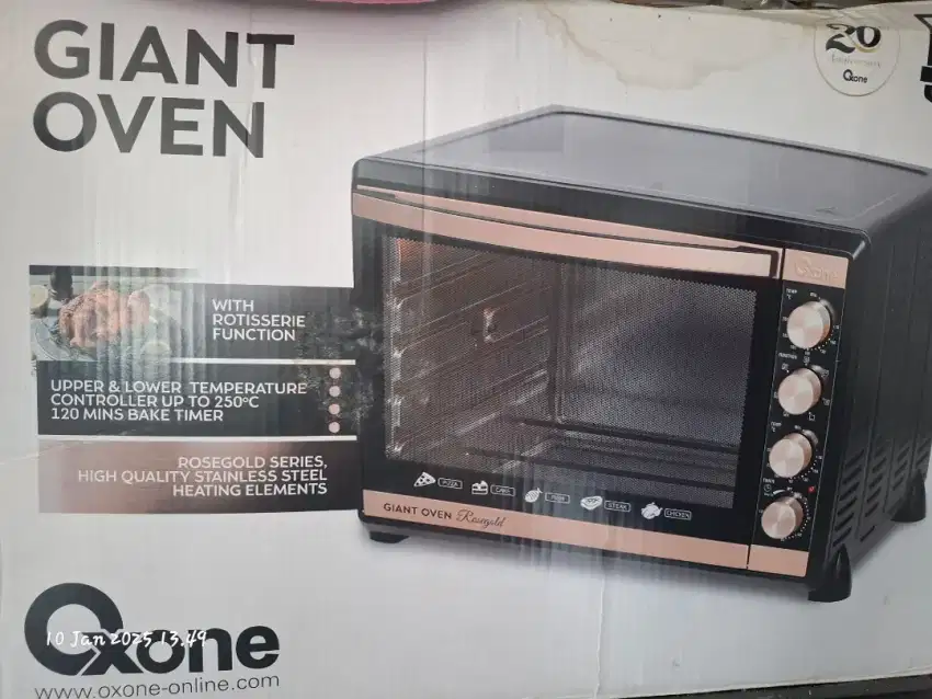 Oven  listrik Oxone OX-899RC4R Warna RoseGold