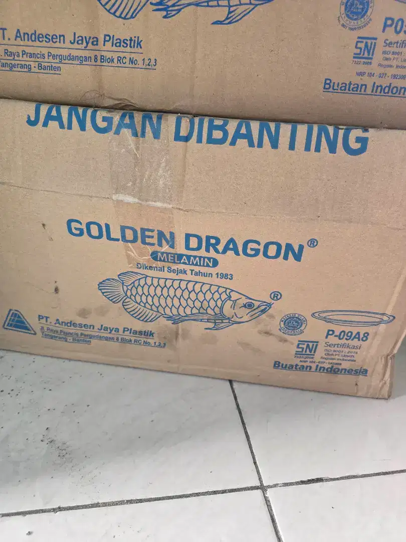 Piring melamin Golden Dragon P09A8