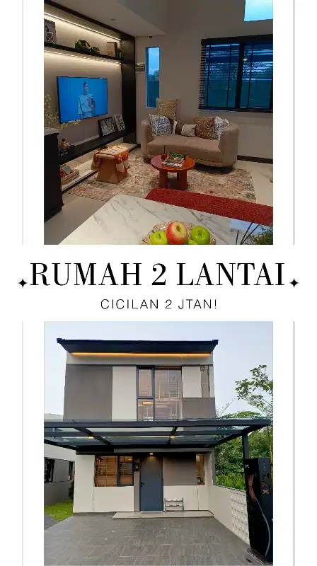 Kapan Lagi Punya Rumah 2 lantai, 5 Jt langsung diproses!