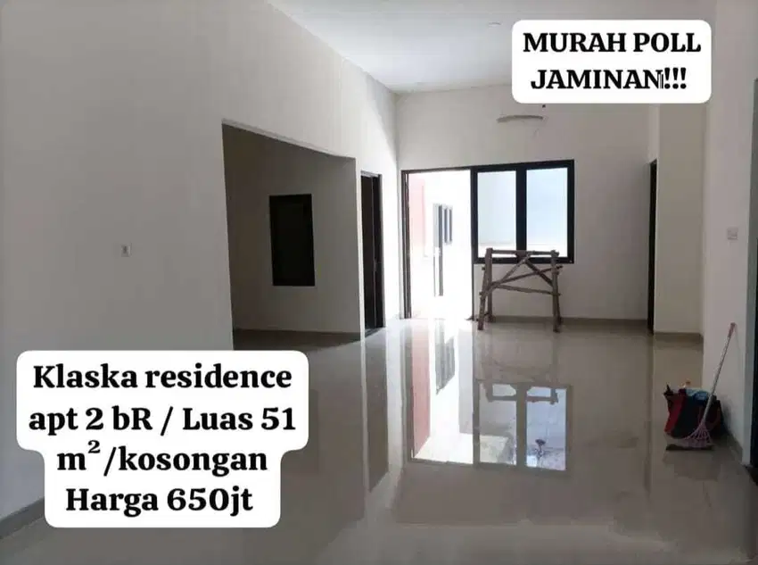 Dijual MURAH Apartemen Klaska Kosongan