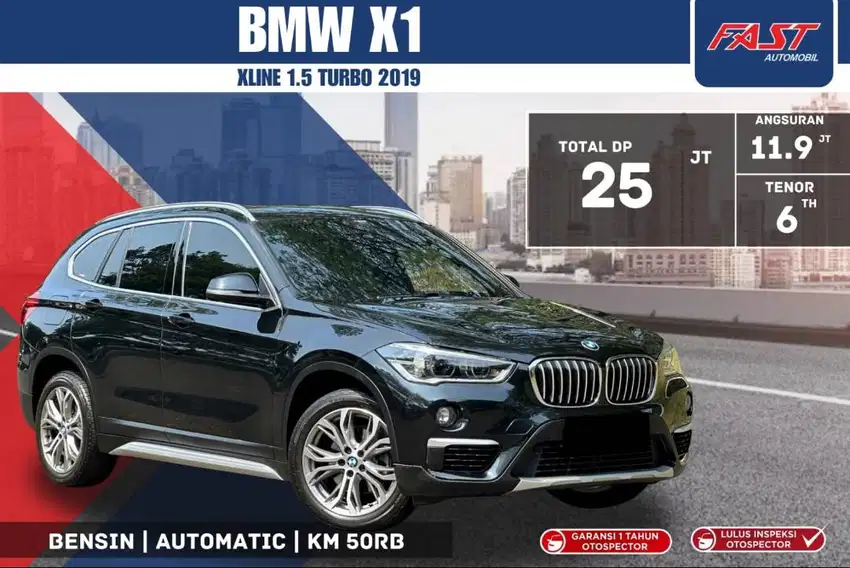 [DP 25JT] BMW X1 XLINE 2019 1.5 TURBO PANORAMIC & PAJAK PANJANG #F2ST