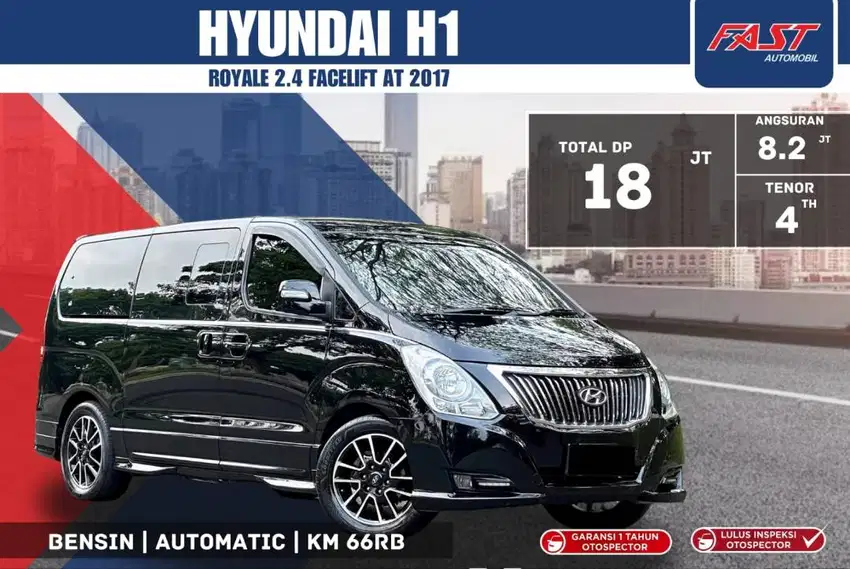 [DP 18JT] HYUNDAI H1 ROYALE 2017 FACELIFT AT BENSIN LOW KM.66RB #F2ST