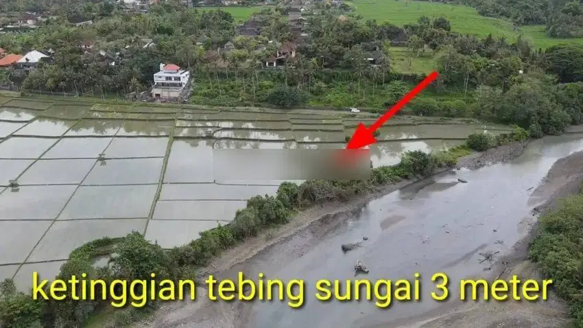 Tanah kavling depan pantai, view laut dan los sungai, boleh beli 1500m