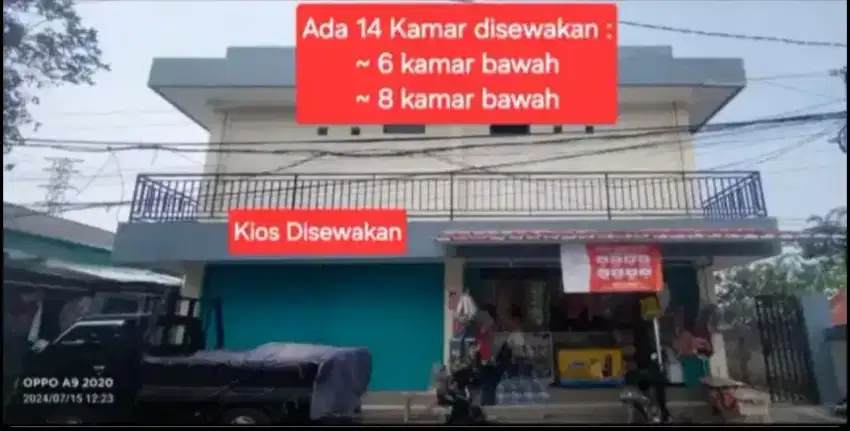 14 Kamar Kontrakan Baru di Jatiasih Rp. 1.000.000,- per bulan