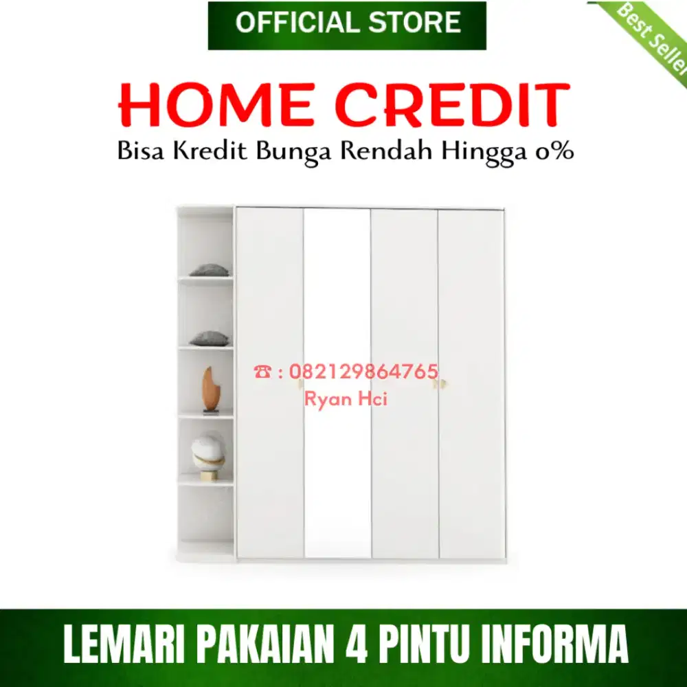 INFORMA CHARLIEZ LEMARI PAKAIAN 4 PINTU Bisa kredit