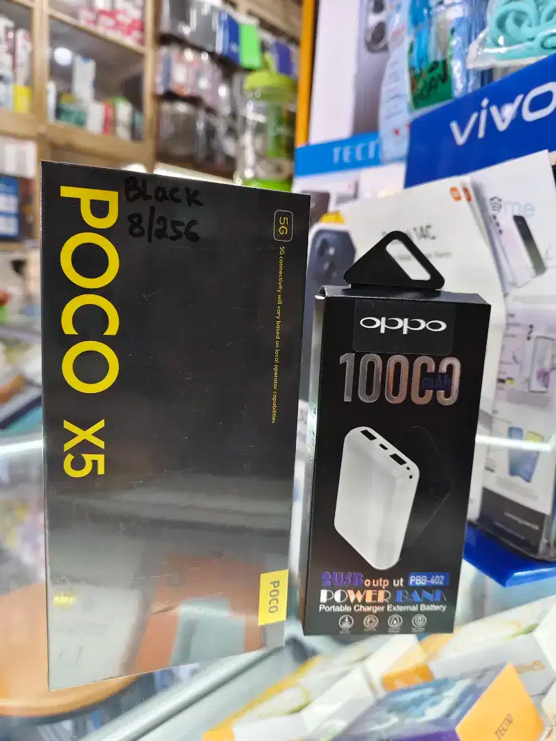 Poco x5 8/256 free powerbank cuci gudang