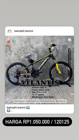 Sepeda Gunung MTB ring 20 Atlantis new Phoenix / BMX ring 20