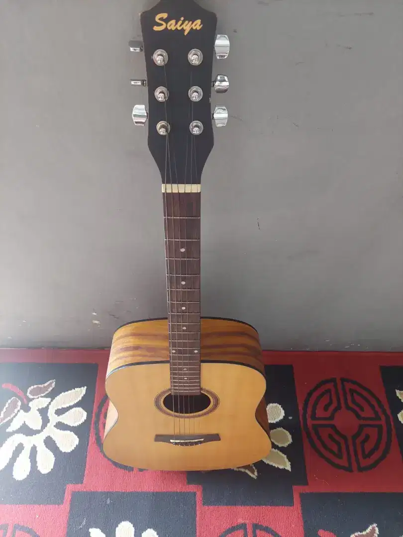 Gitar Akustik coklat mulus kulitas exporr