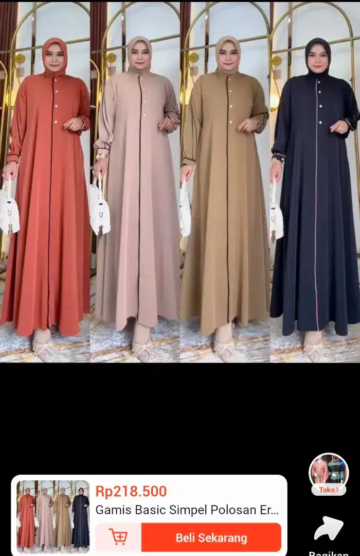 GAMIS POLOS SIMPLE ELEGAN (BARU) PROMO SPESIAL