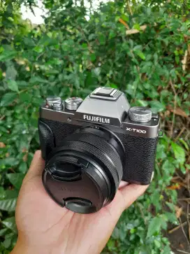 Kamera fujifilm xt100 lensa kit