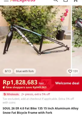 Jual Frame Sepeda Gravel/Roadbike Alloy