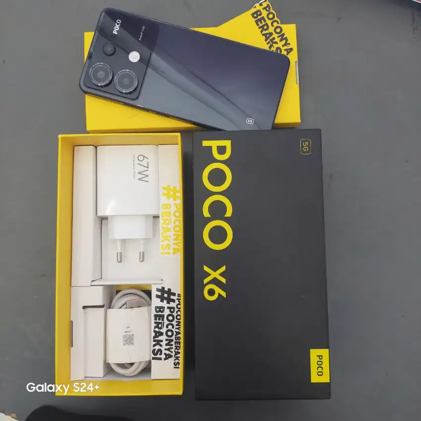 POCO X6 5G RAM 12/256 HITAM (BEKAS) KONDISI BAIK SUPER MULUS