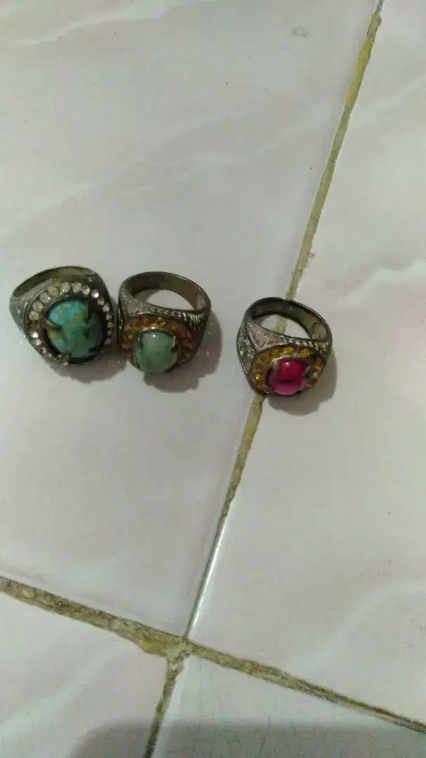 Jual cincin batu aki delima,giok dan ijo