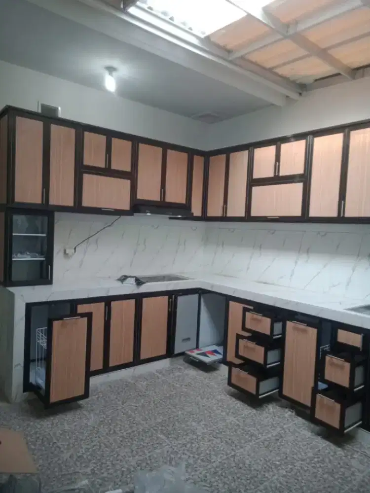 Kitchen Set Alumunium Cantik termurah anti rayap