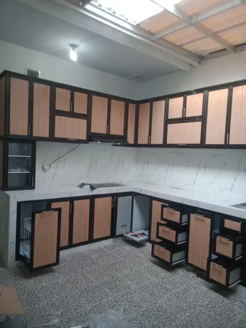 Kitchen Set Alumunium Cantik termurah anti rayap