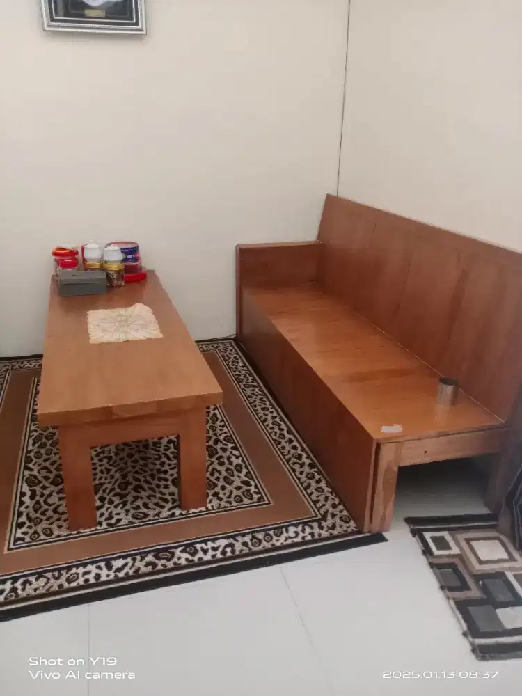 Meja dan Kursi Kayu Jati ASLI