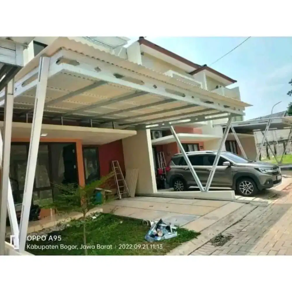 Kanopi baja ringan kerangka Babelan 22