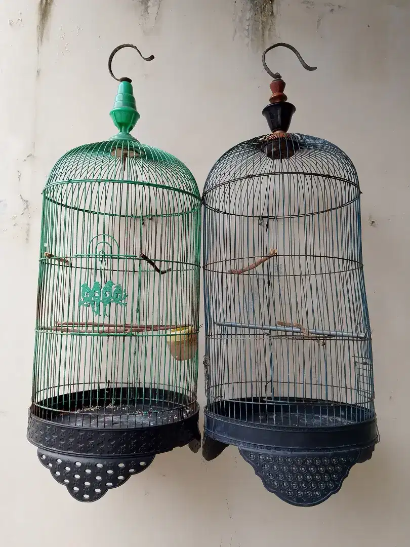 2 kandang lovebird layak pakai