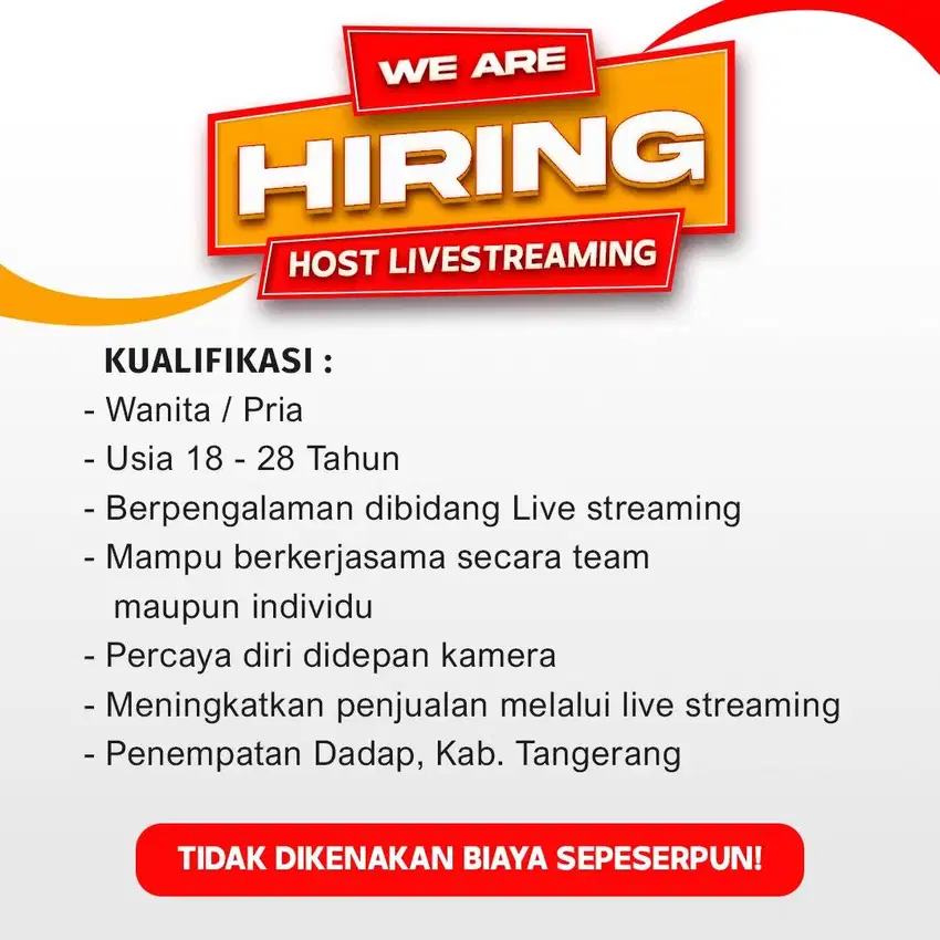 Di Butuhkan Cepat Host Live Streaming