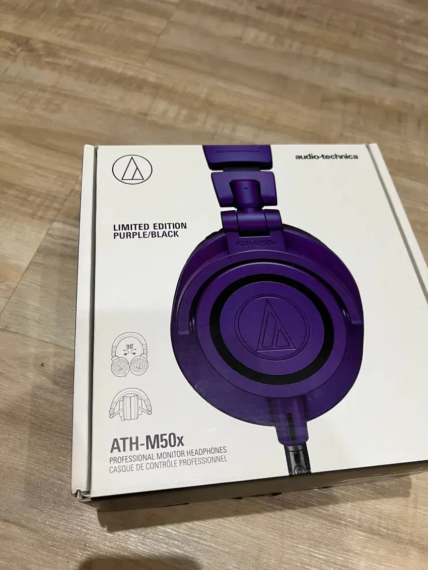 Headphone Monitor Flat Audio Technica M50X Purple Edition