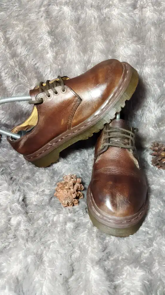 Original Dr Martens Leather Brown Vintage Docmart Made in England
