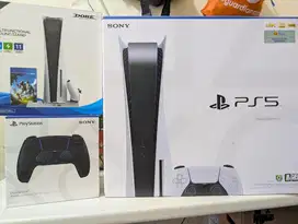 Sony PS5 CFI-12 (Paling Baru) Resmi Indonesia 2 Controller 4 BD Games