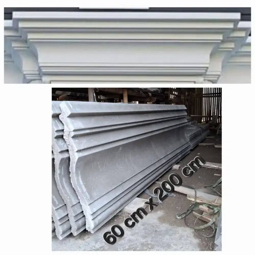 Lisplang/relief beton profil minimalis