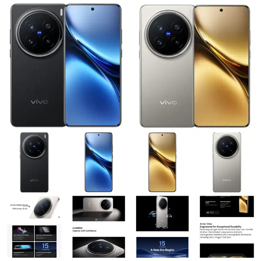 Vivo X200Pro [200 Mp APO Zeiss Camera, Dimensity 9400 Chipset + V3]