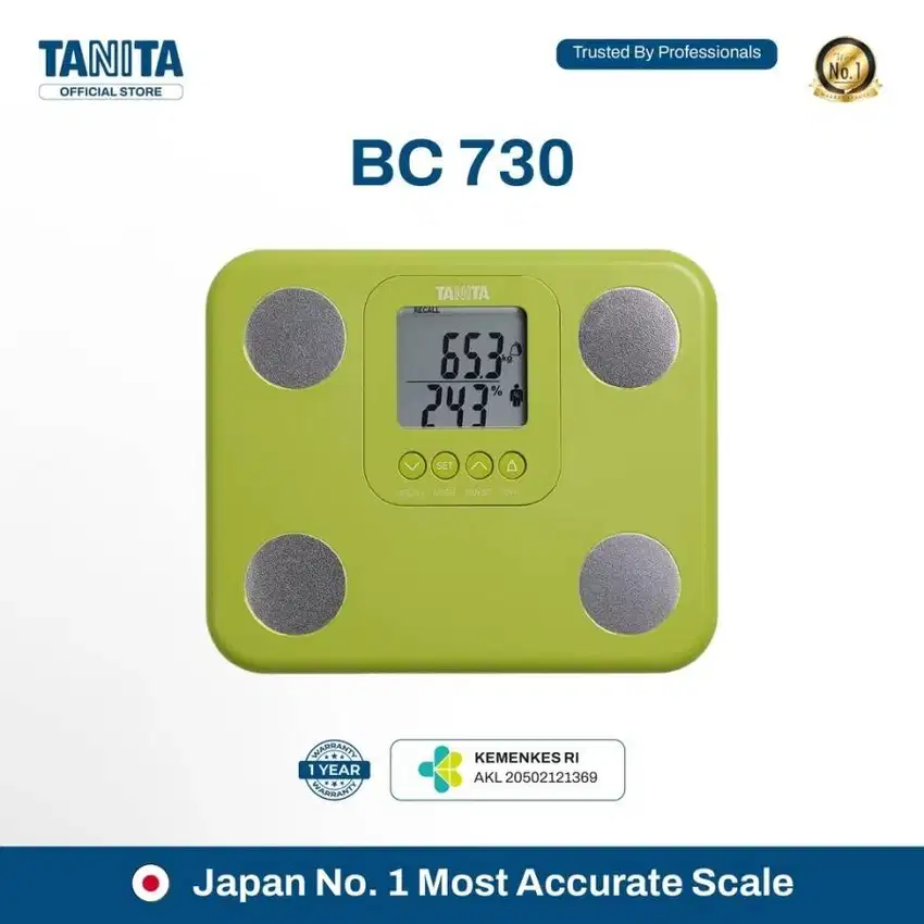 Timbangan Tanita 9-in1 BC 730 Plastik Compact Body Composition Monitor