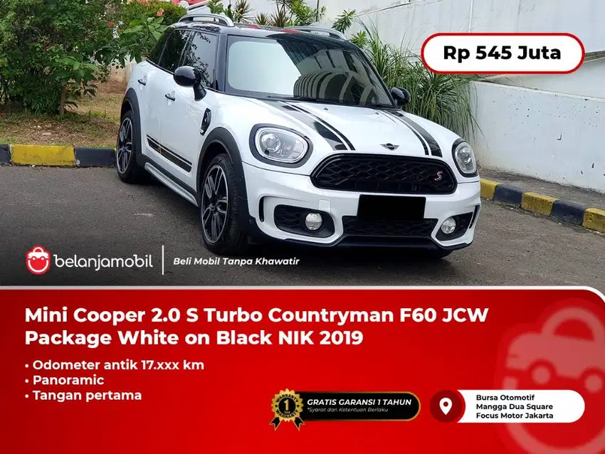 [KM 17RB] Minicooper Mini Cooper 2.0 S Turbo Countryman White 2019/202