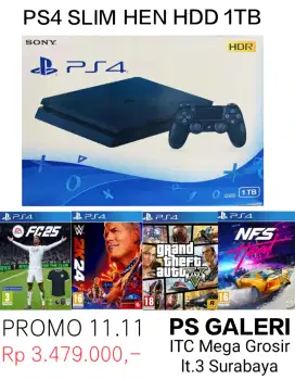 PS4 Slim H3N 1TB FULL GAME