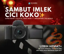 EDISI IMLEK! KAMERA VLOG SONY ZVE10 SONY ZV1F MURAH PROMO IMLEK