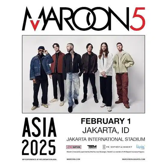 Tiket maroon5 in jakarta