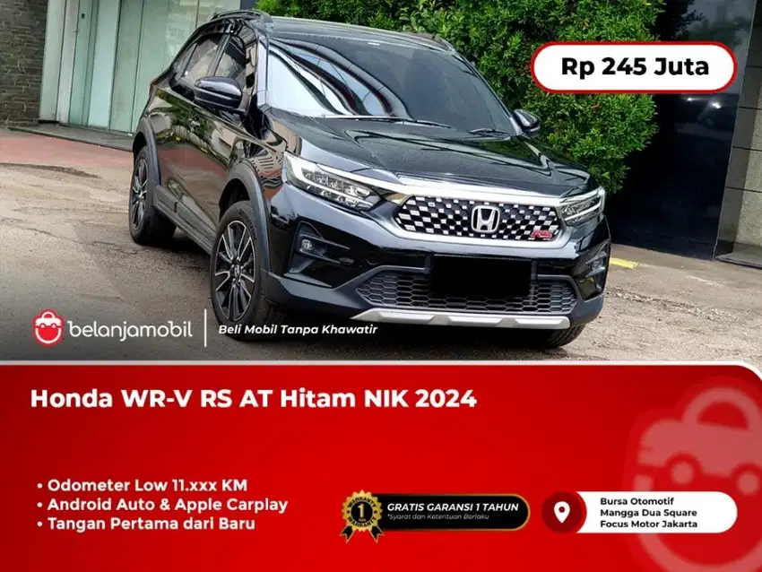 [ TANGAN PERTAMA ] Honda WR-V WRV WR V RS AT Hitam NIK 2024/2025