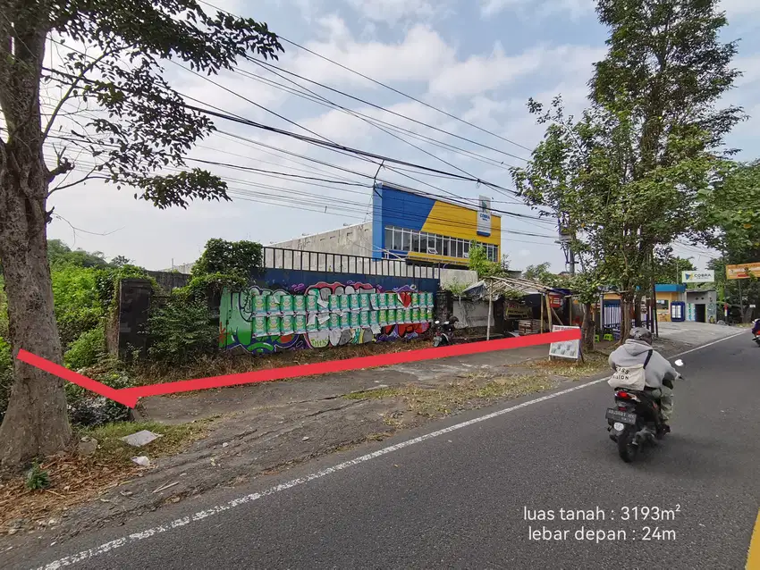 Jual tanah strategis cocok untuk Gudang memangku jalan ringroad barat