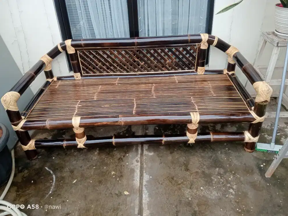 Jual  bale bambu kursi bambu hitam asli cod bayar di tempat