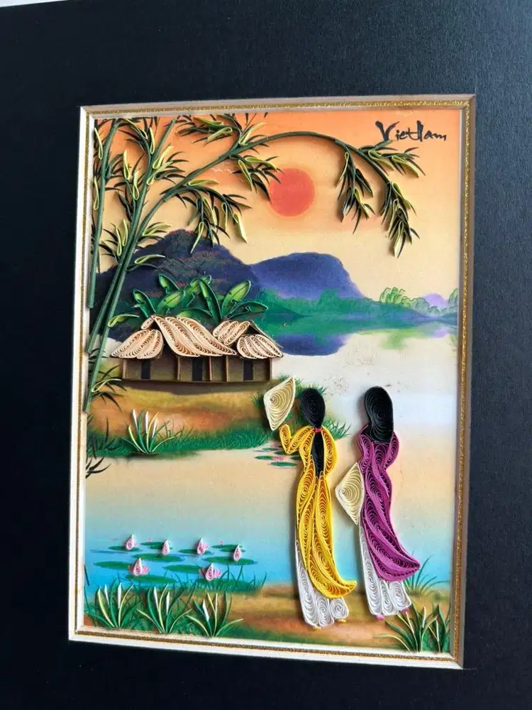 Lukisan kerajinan tangan dari vietnam