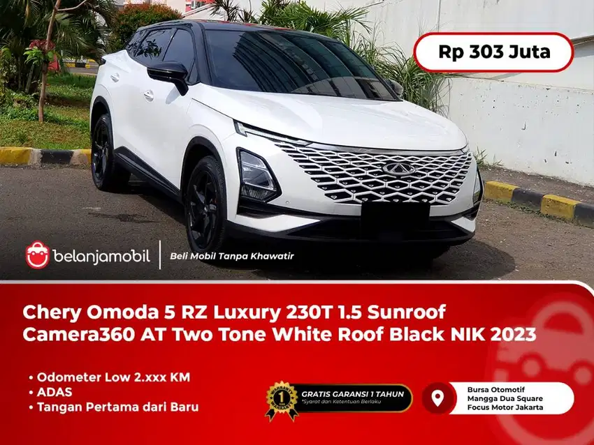 [LOW KM] Chery Omoda 5 RZ Luxury 230T 1.5 AT Two Tone White 2023/2024