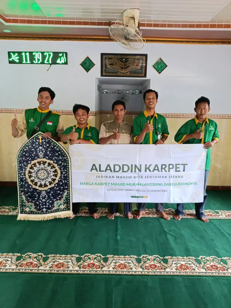 Tersedia Karpet sajadah Masjid import pembelian menyesuaikan kebutuhan