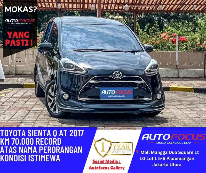 [Low Price] Tdp30JT Toyota Sienta Q AT 2017 Low KM